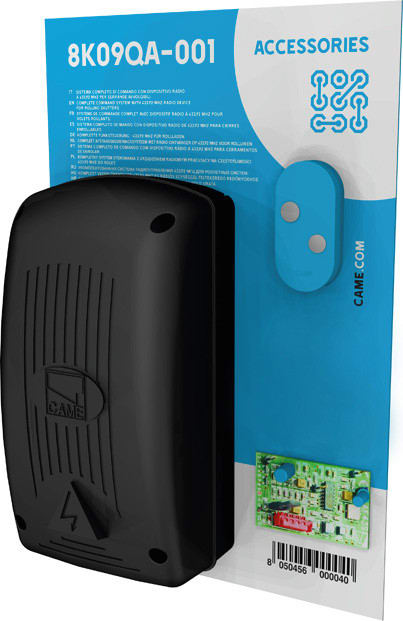 CAME - Sistema di comando completo 230 V AC con dispositivo radio Rolling Code a 433,92 MHz per serrande avvolgibili ZR24N.
