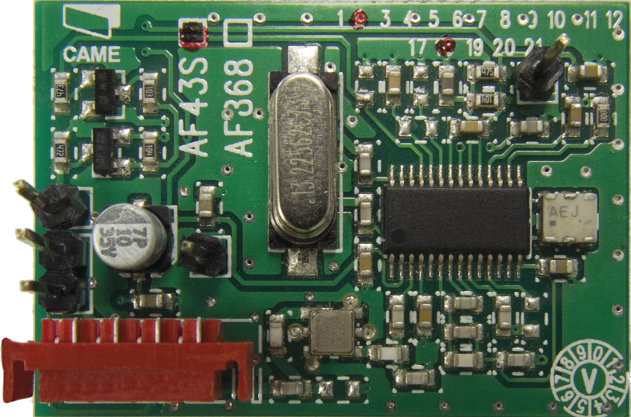 CAME - Scheda di Radiofrequenza a 433,92 MHz.