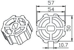 CAME - Ottagonale 59x0,7mm.
