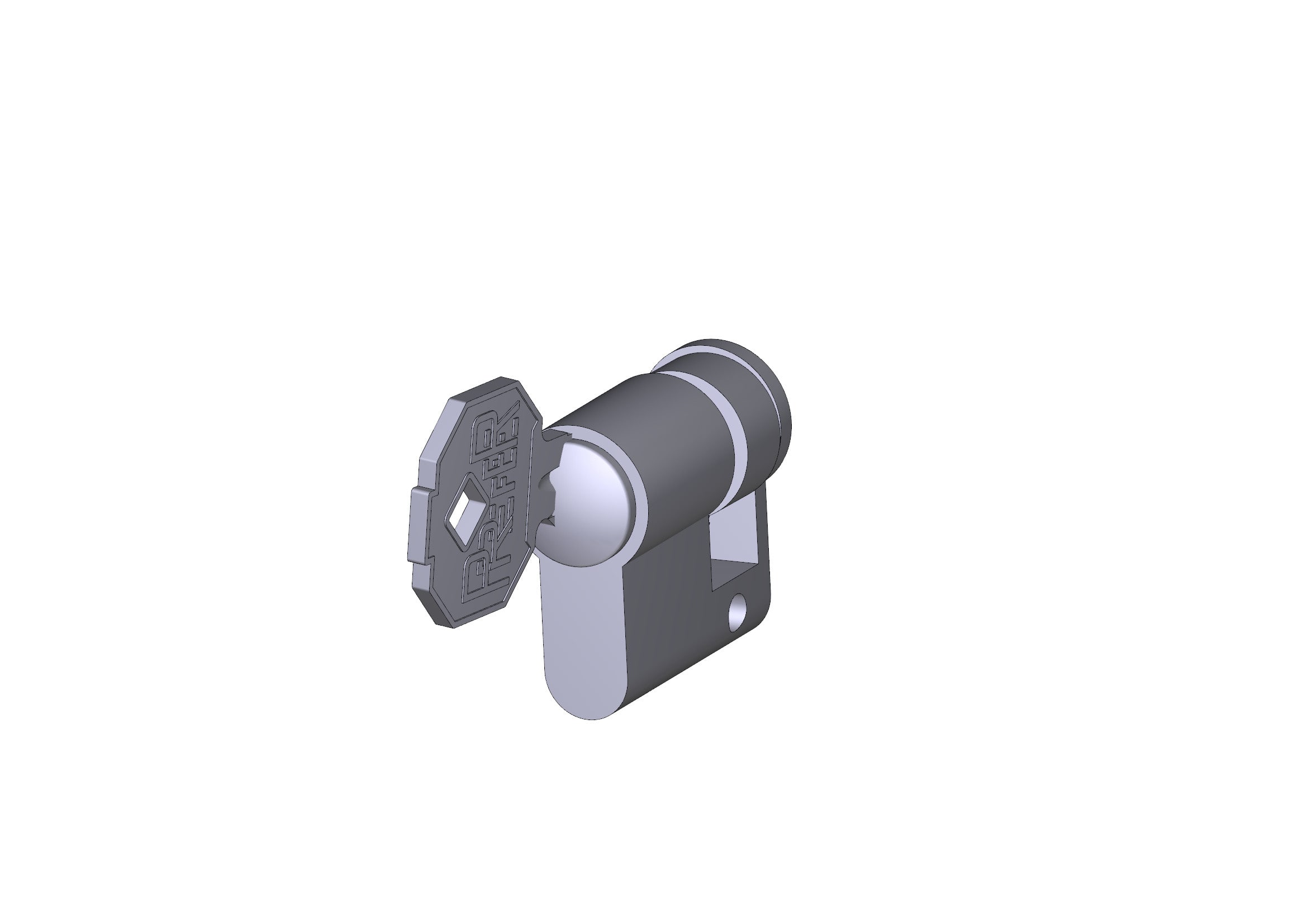 CAME - Serratura standard DIN con chiave Prefer 7017.