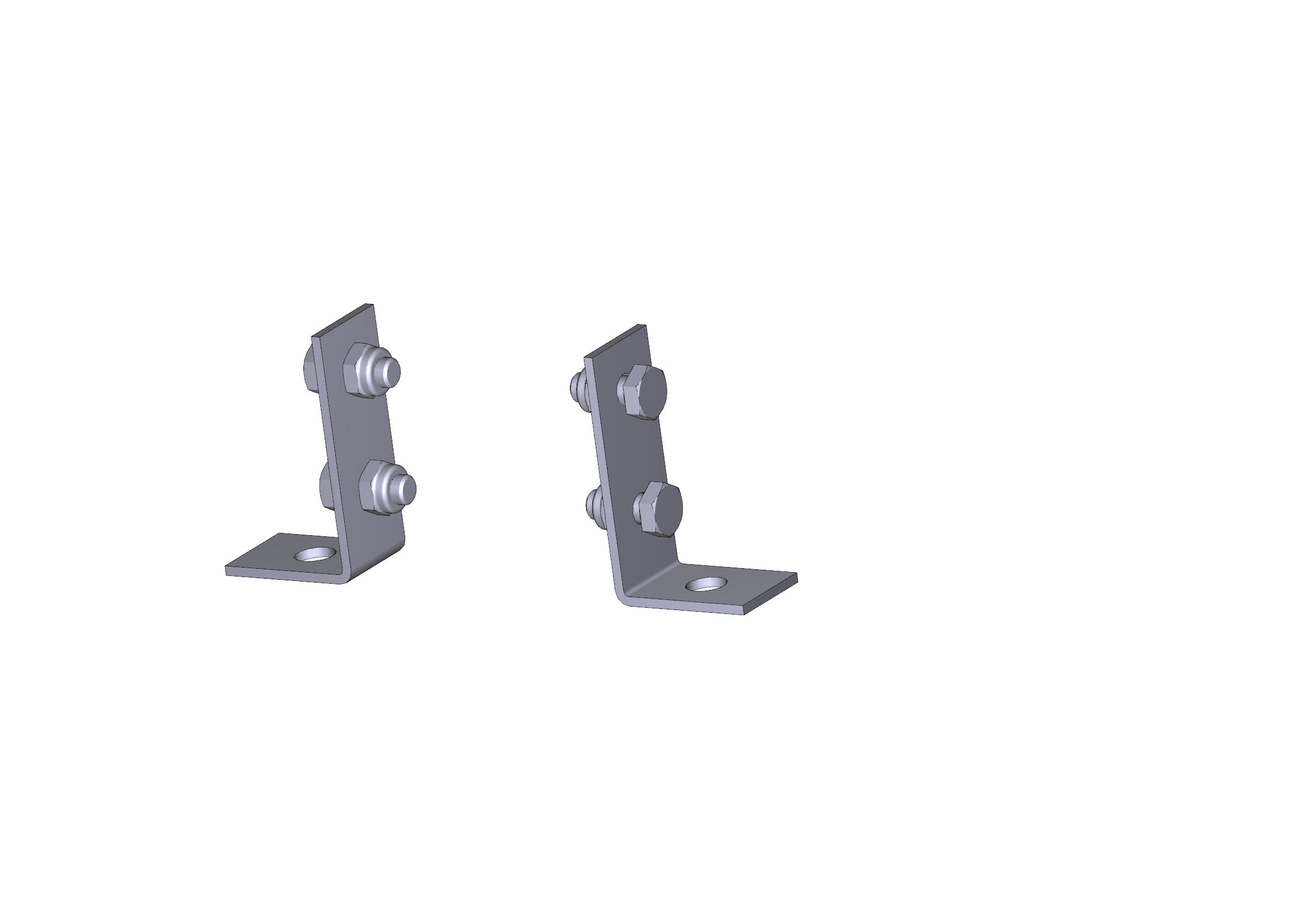 CAME - Staffe di fissaggio a soffitto verticali.