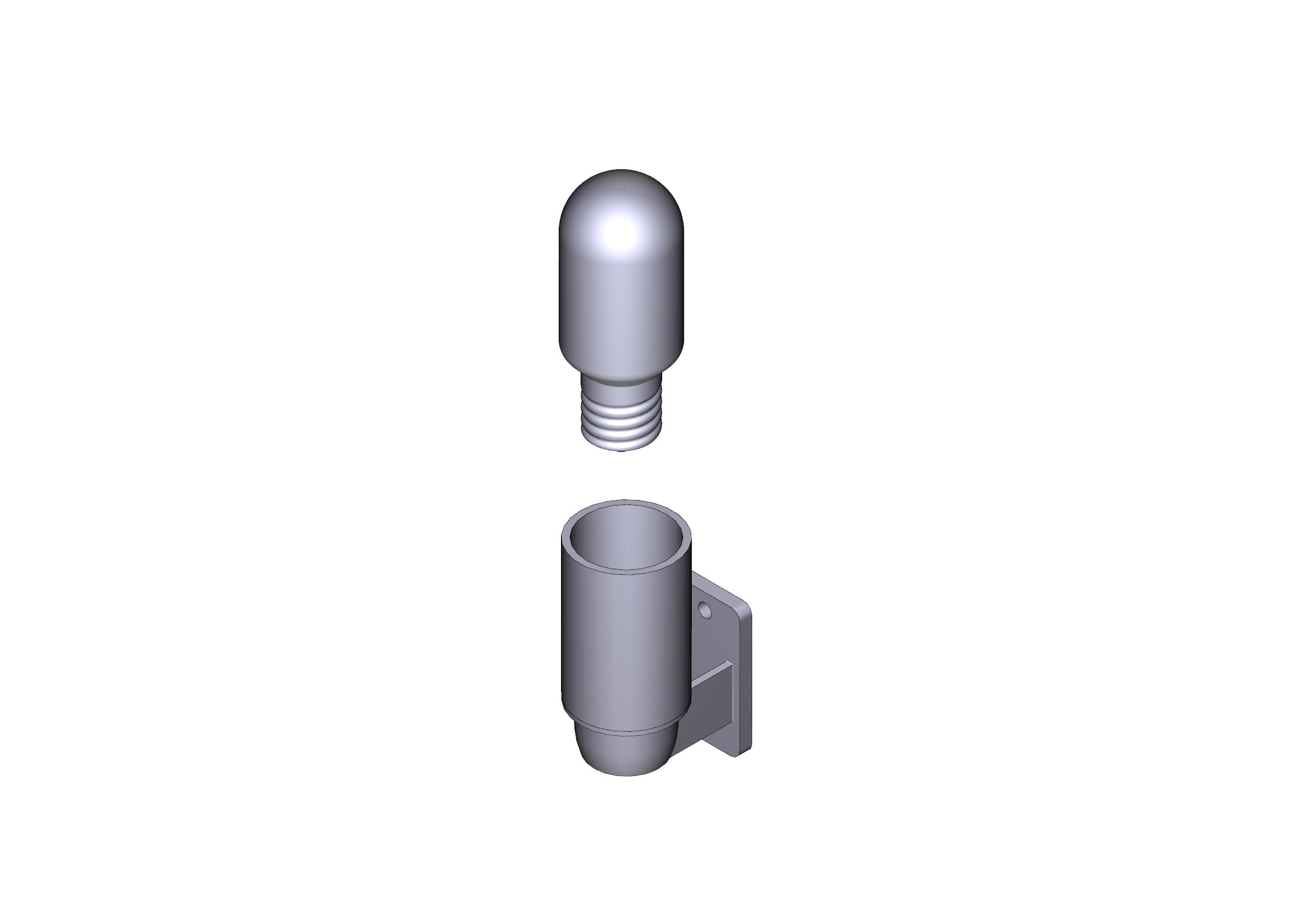 CAME - Porta lampada Emega - Accessorio per illuminazione domestica di alta qualità e design moderno.