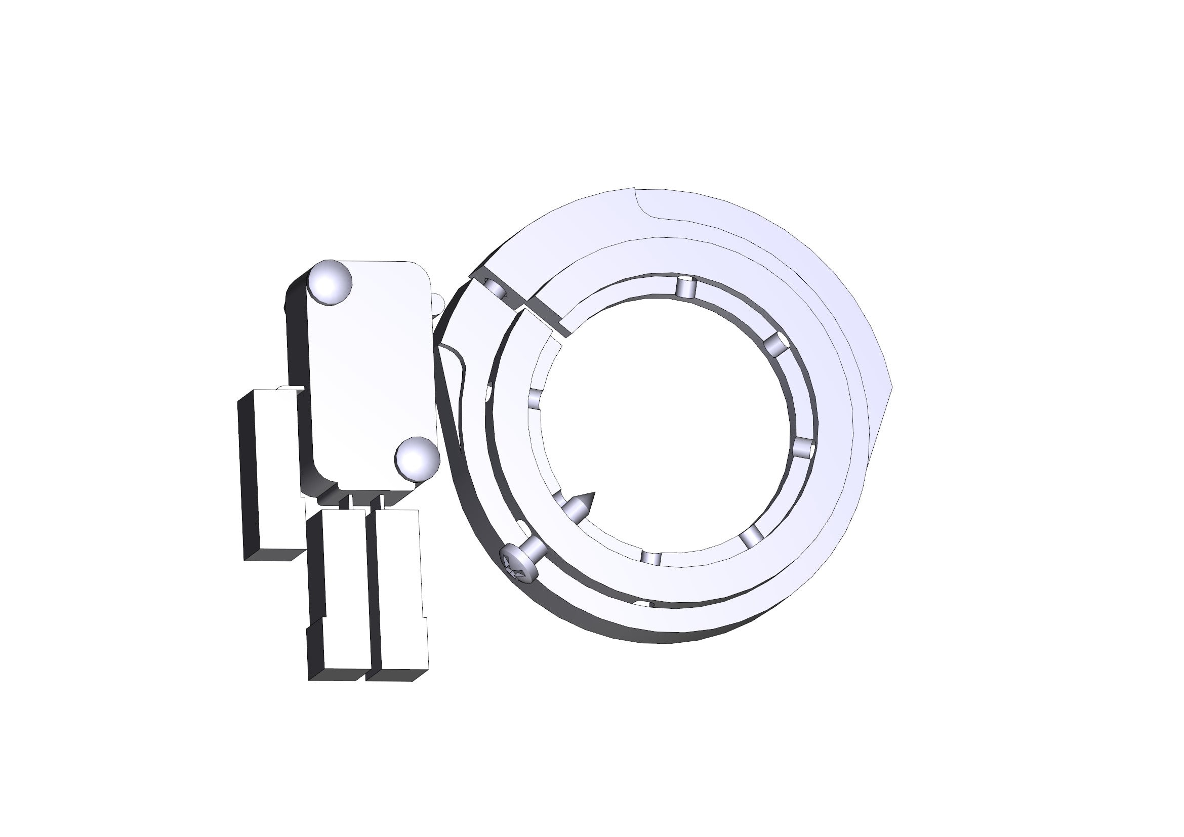 CAME - Gruppo finecorsa meccanico - Emega, ideale per il controllo preciso dei movimenti.