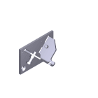 CAME - Fermo meccanico per barriera G4040Z e G4040IZ.