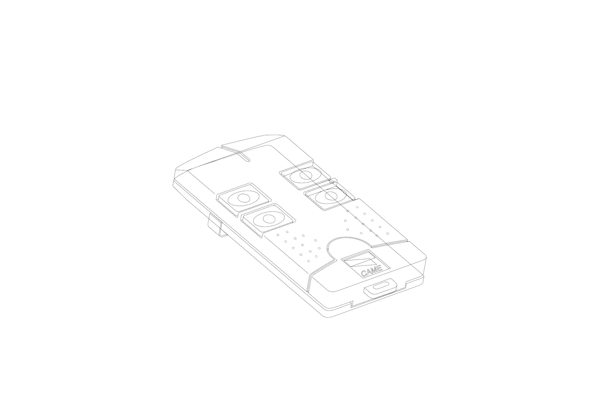 CAME - Guscio trasmettitore - TOP-304A.