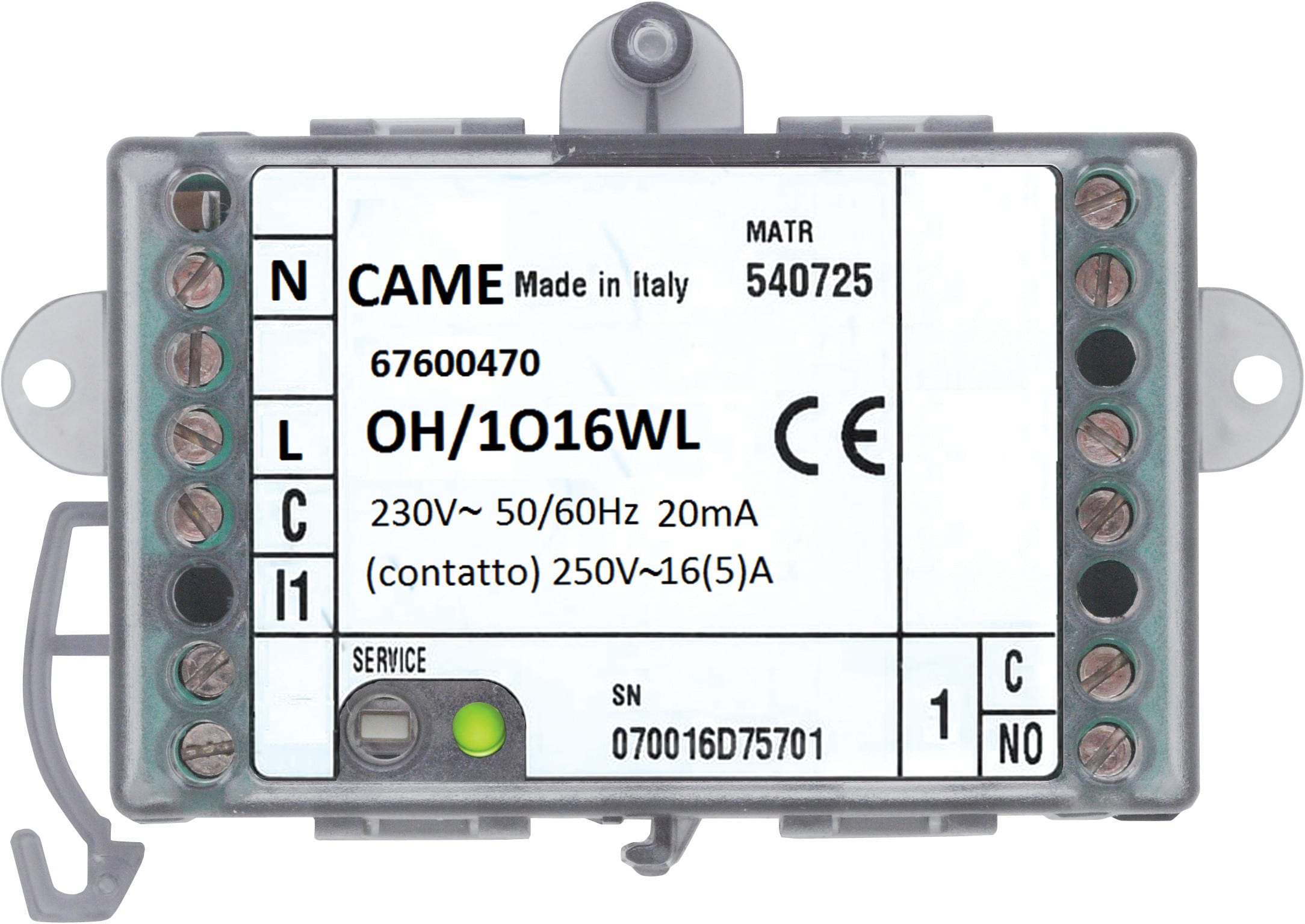 BPT - OH/1O16WL modulo 1 uscita 16A radio.