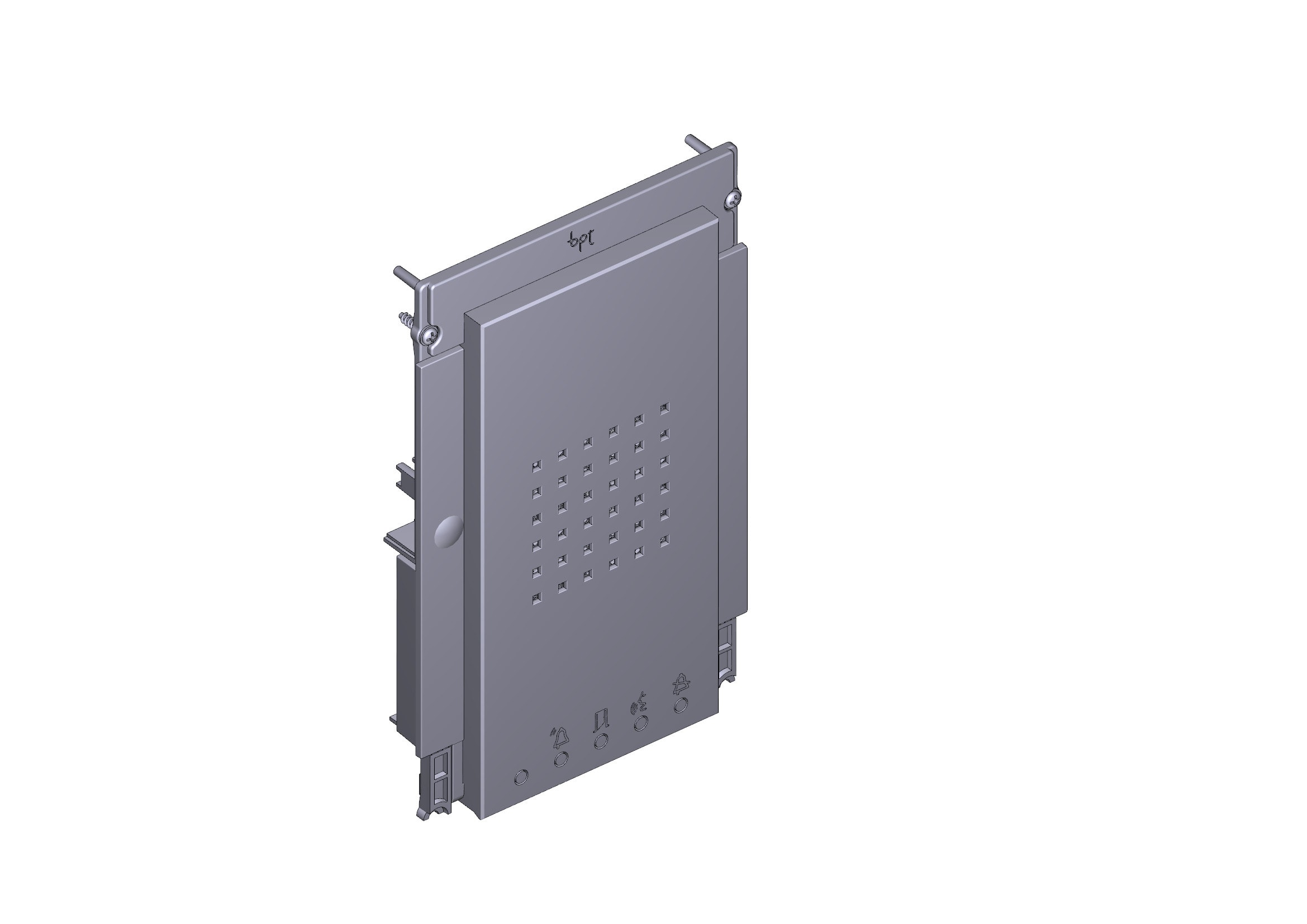 CAME - frontale cito targhe dc01/08 per corpo in tecnopolimero e finitura. 68000310