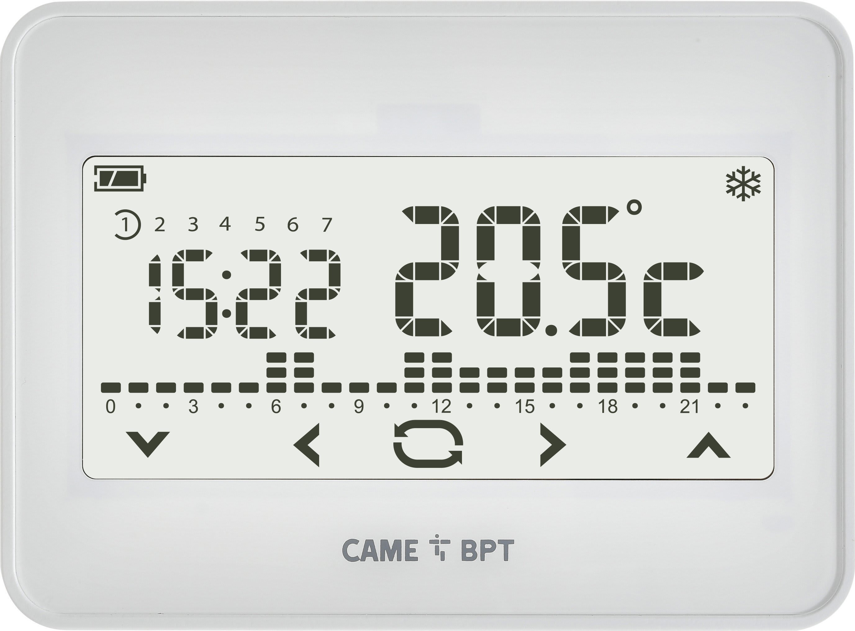 BPT - TH 550 WH Cronotermostato Touch Parete.