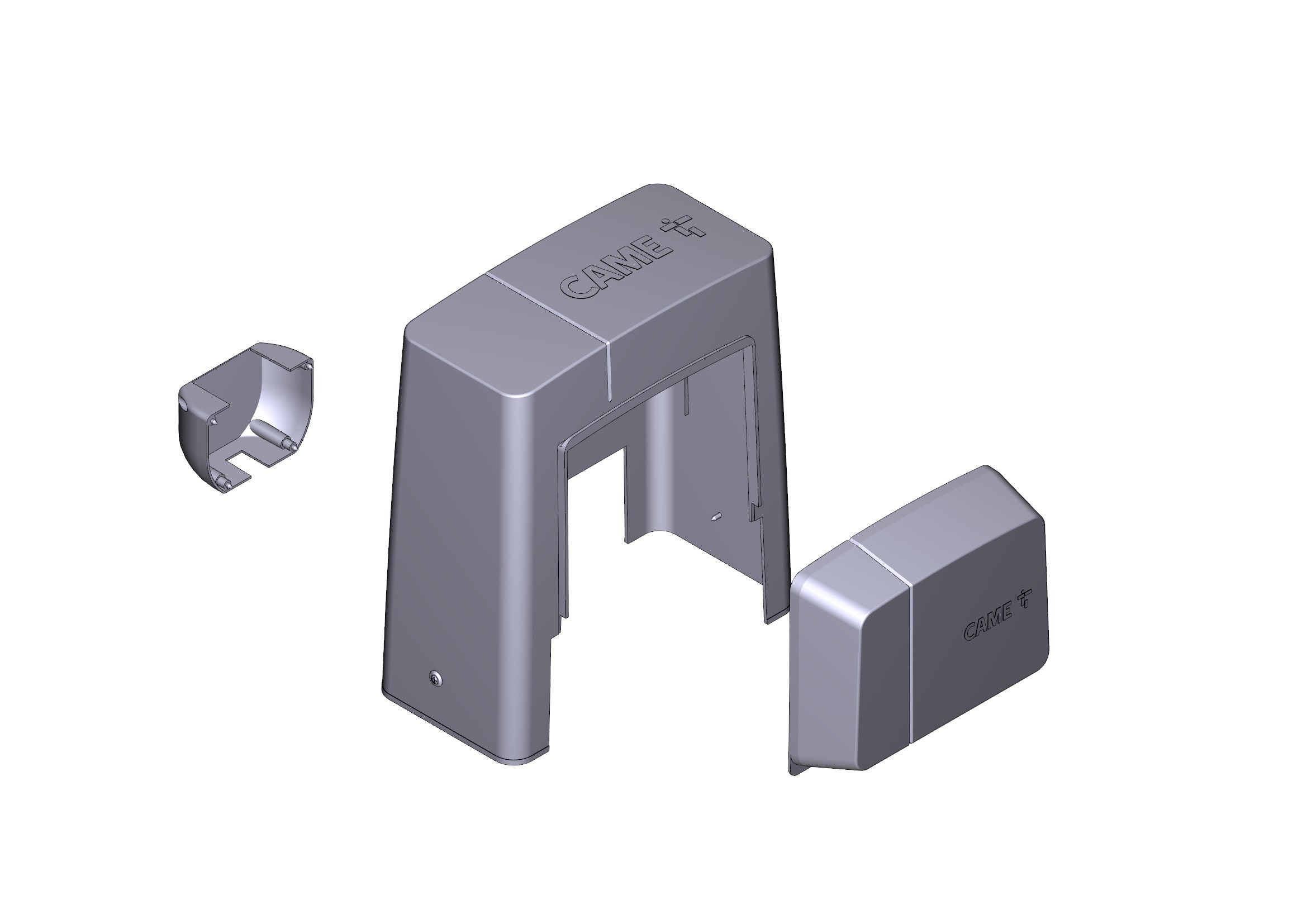 CAME - Gruppo plastiche BK dark grey RAL 7024.