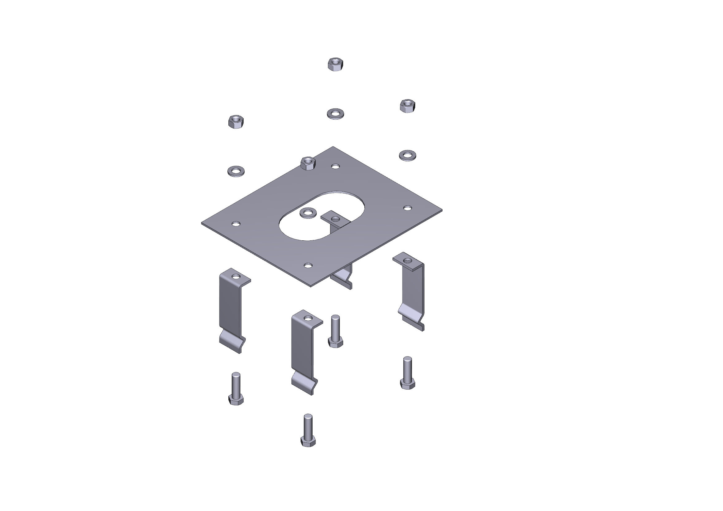 CAME - Base di ancoraggio per barriera GPX40.