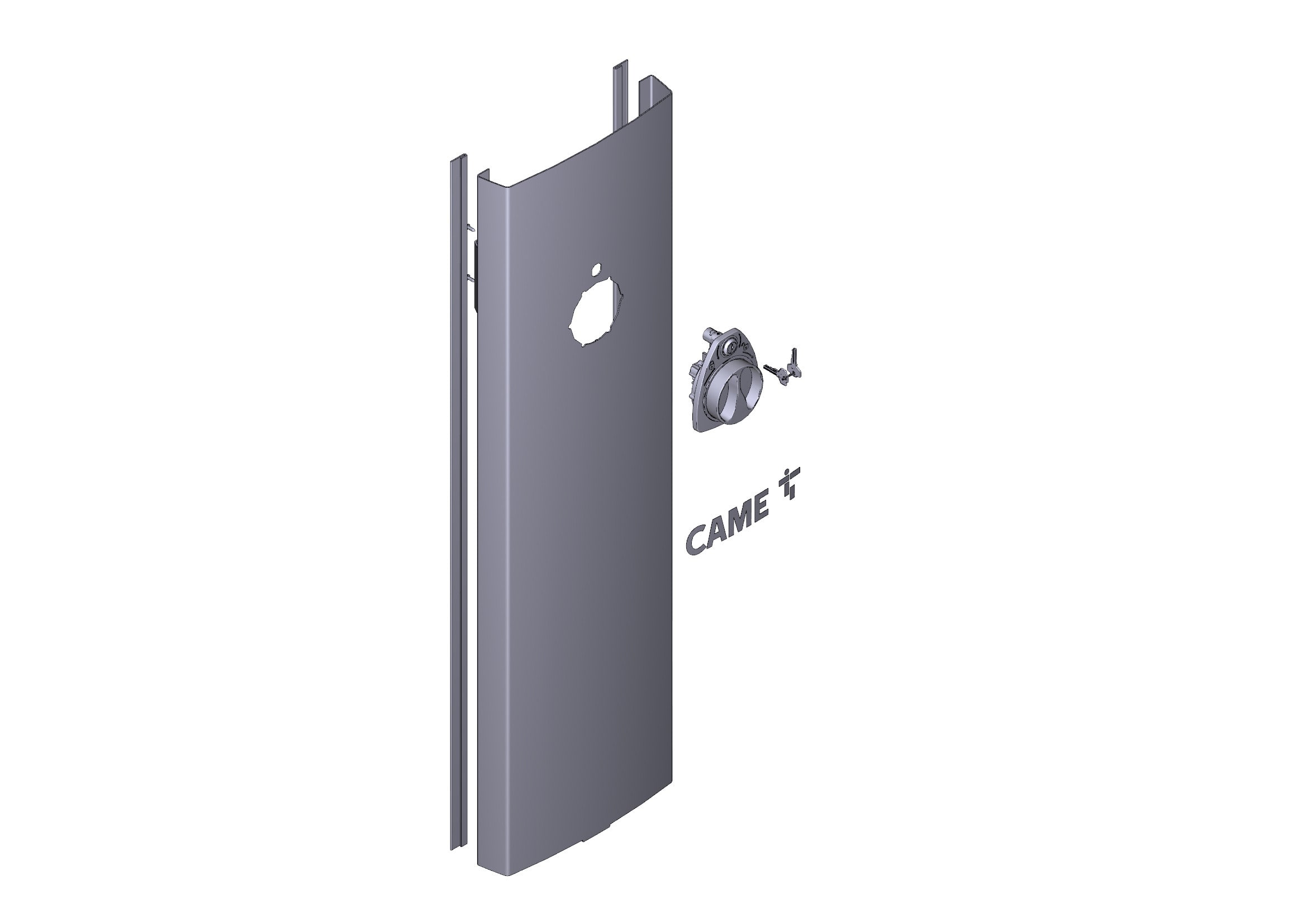 CAME - Porta armadio modello GPX40 con barriera integrata per un'organizzazione ottimale dello spazio.