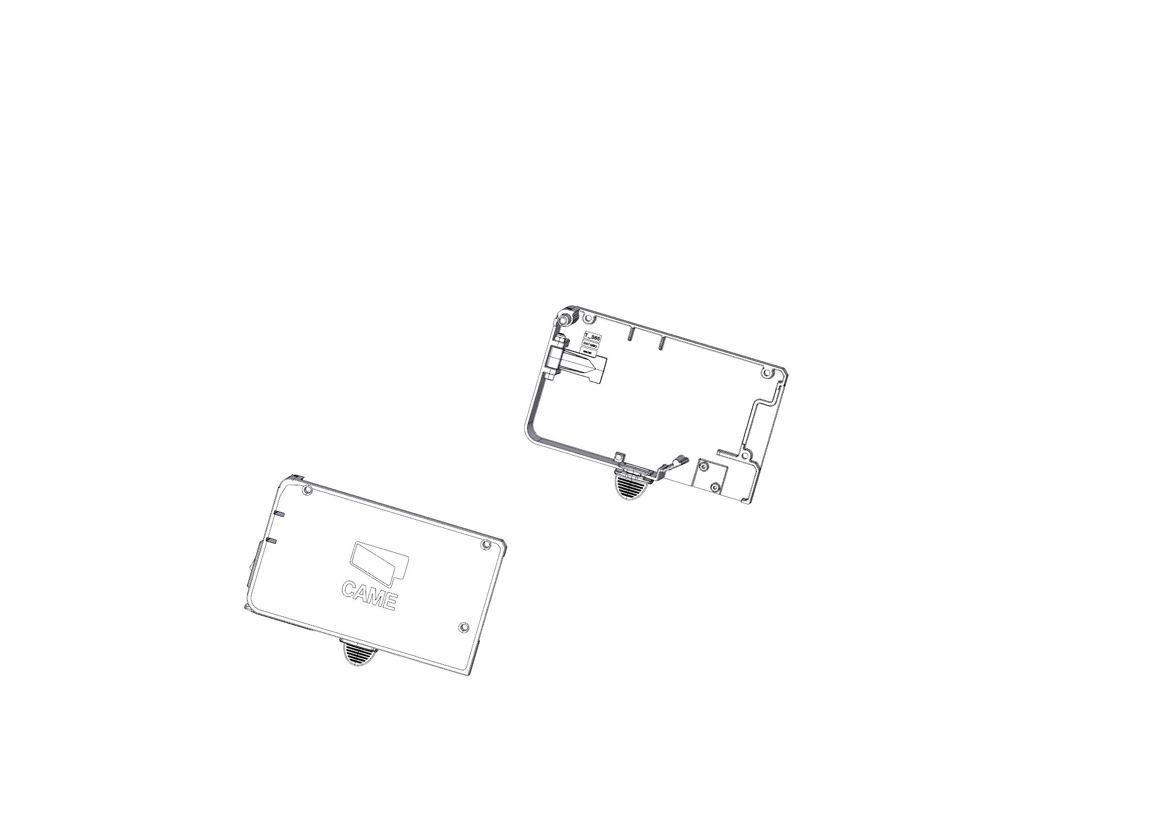 CAME - Tappi laterali sipario 2pz in alluminio. 88018-0047