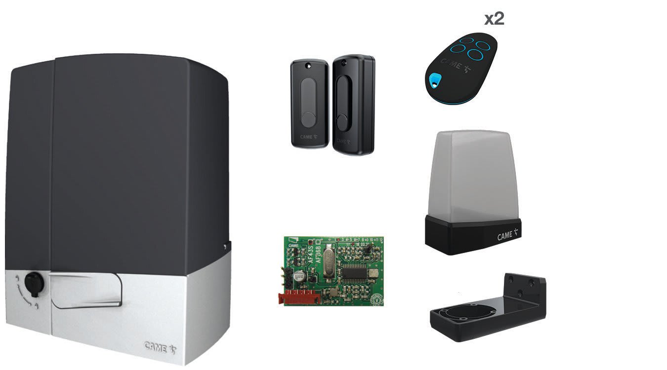 CAME - Kit scorrevole BXV 400kg 24V per porte automatiche e cancelli residenziali.