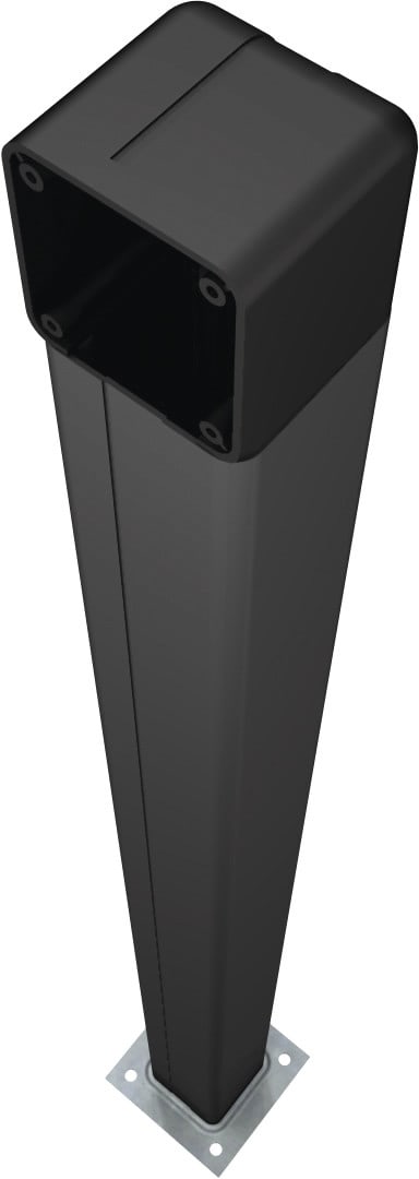 CAME - Colonnina in alluminio anodizzato nero altezza 1m. 001CSSN