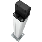 CAME - Colonnina in alluminio anodizzato naturale per applicazione bidirezionale altezza 500 mm.