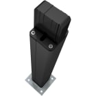 CAME - Colonnina in alluminio anodizzato nero per applicazione bidirezionale altezza 500 mm. 001DELTA-BN