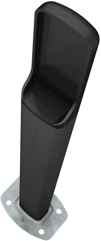 CAME - Colonnina in alluminio anodizzato nero, altezza 500 mm.