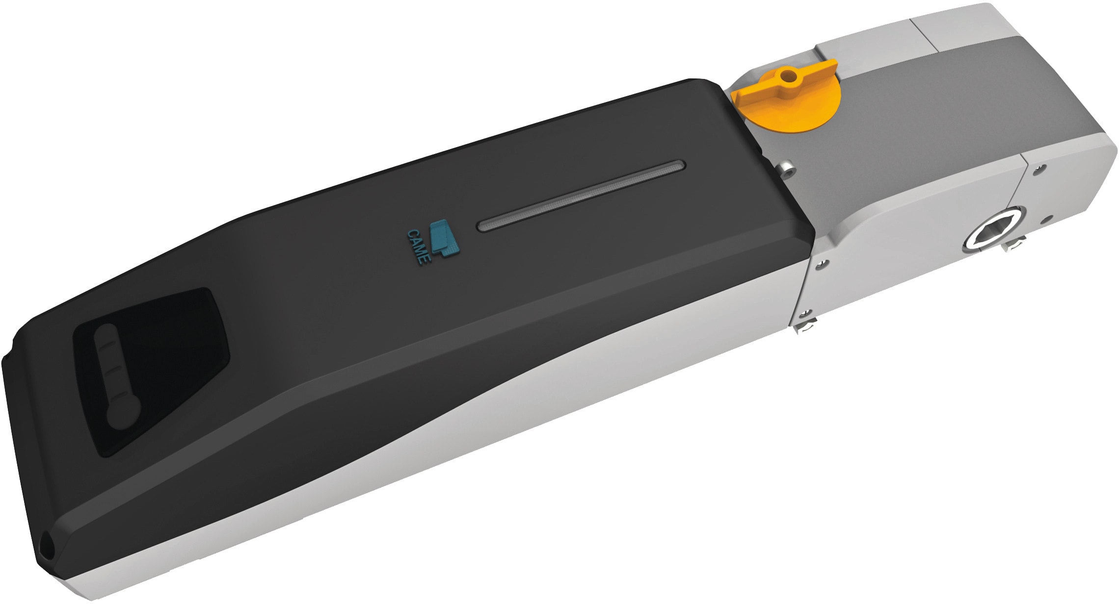 CAME - Automazione completa con scheda elettronica, display grafico a segmenti, porte fino a 9 m², 24 V DC con encoder.