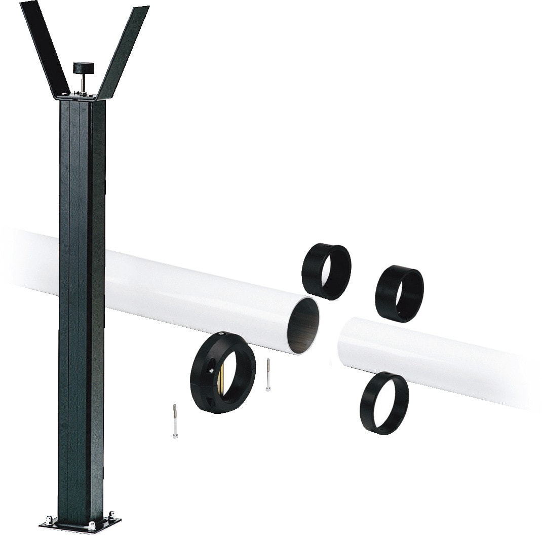 CAME - Asta tubolare in alluminio con appoggio fisso. 001G0121