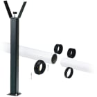 CAME - Asta tubolare in alluminio con appoggio fisso. 001G0121