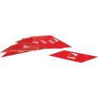 CAME - Confezione di 24 strisce rosse rifrangenti adesive.