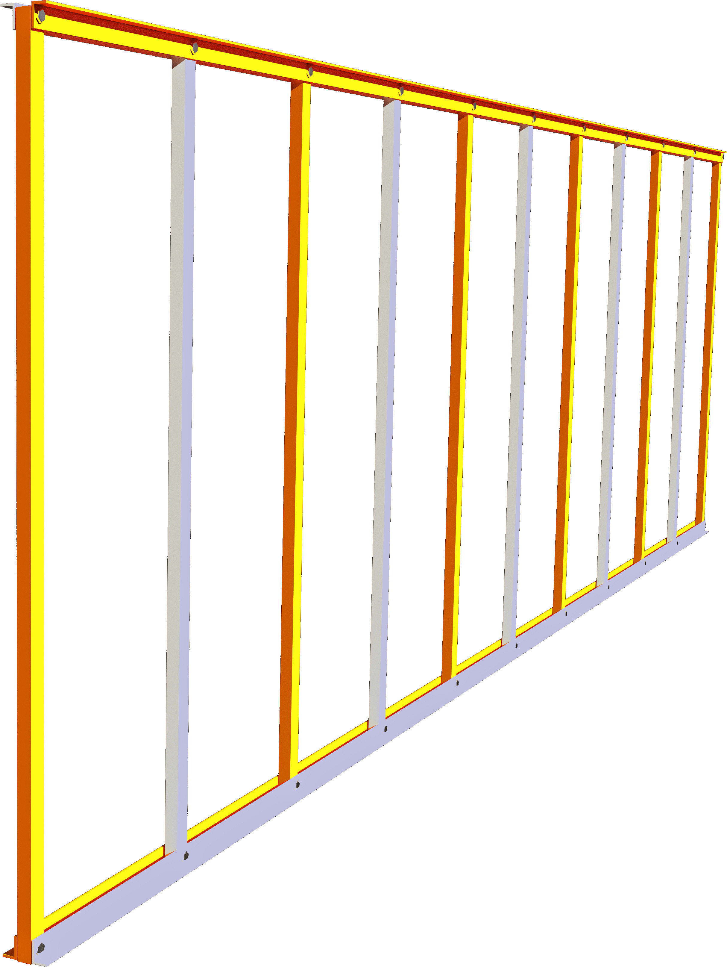 CAME - Rastrelliera in alluminio per asta, ideale per organizzare e conservare asta.