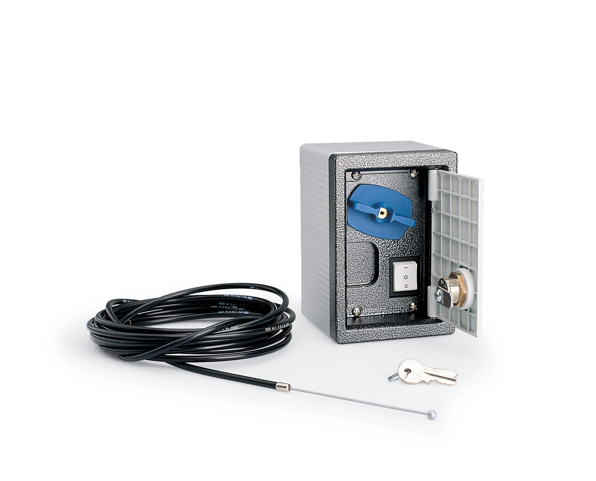 CAME - Contenitore di sicurezza completo con manopola e pulsante di comando a cordino.