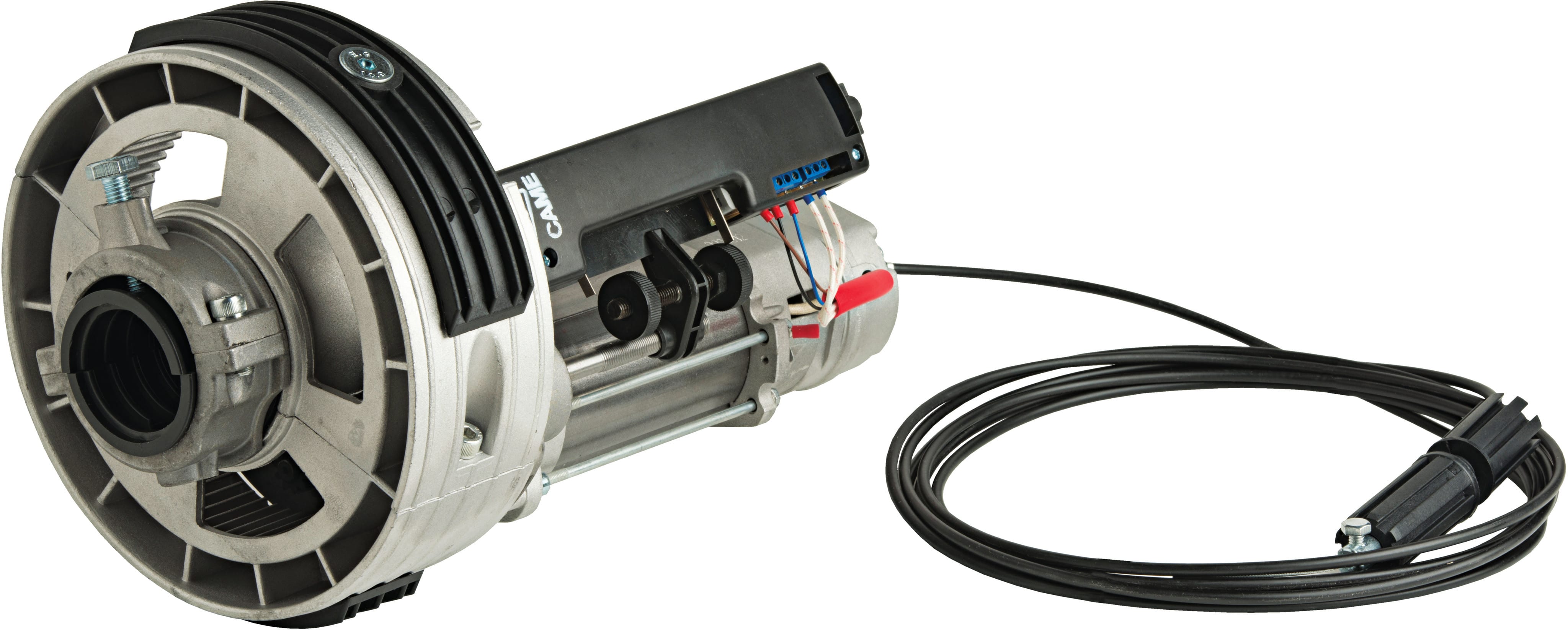 CAME - Motoriduttore reversibile 230 V AC, peso max sollevato 120 kg.