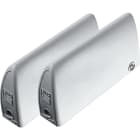 CAME - Confezione di tappi e meccanismi, colore grigio chiaro RAL 7040. 001TMF6W