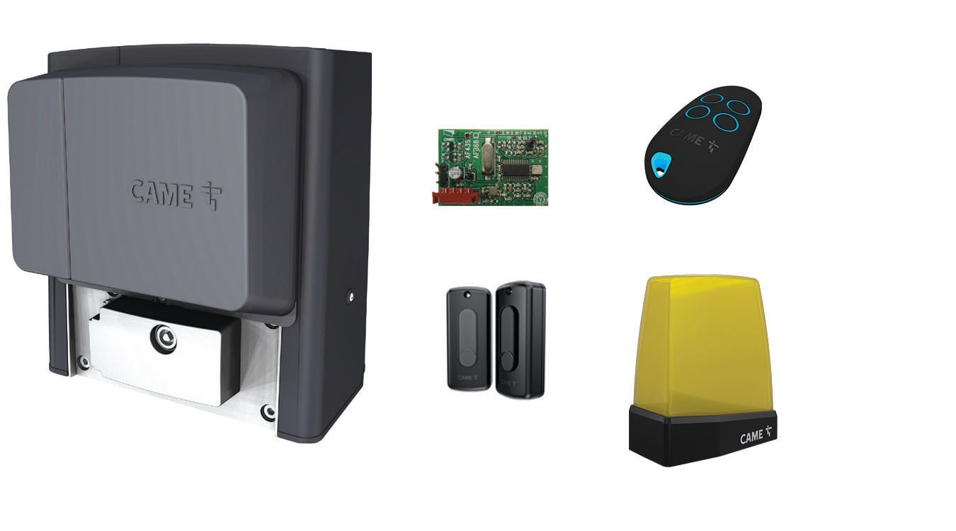 CAME - Kit scorrevole per porte fino a 800 kg e 14 m di lunghezza, alimentato a 230V.