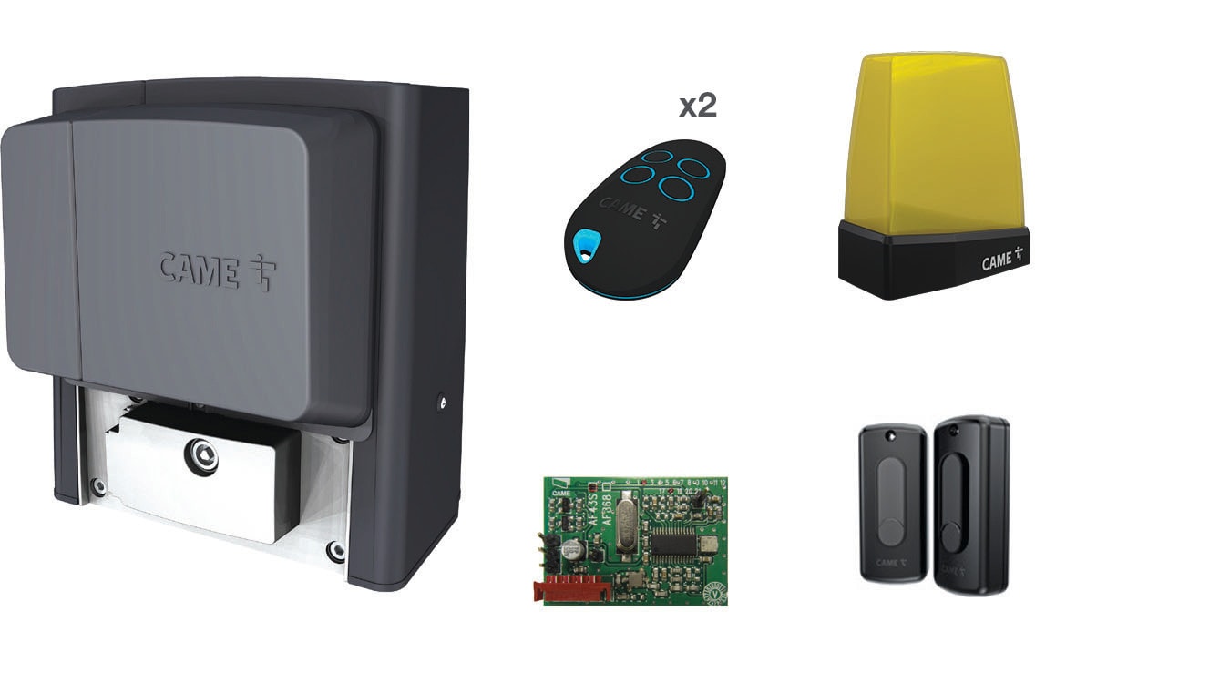 CAME - Kit scorrevole per porte BX 400kg 230V - Peso e lunghezza massimi 400kg e 14m.