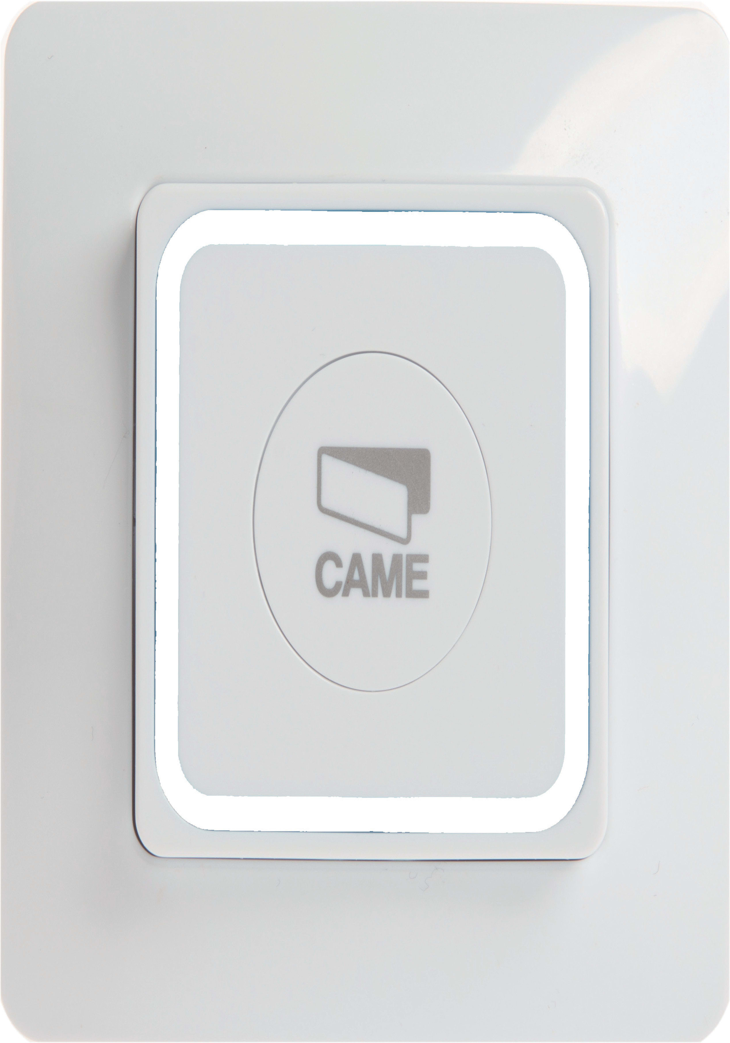 CAME - trasmettitore 433,92 mhz tasto singolo con supporto a muro.