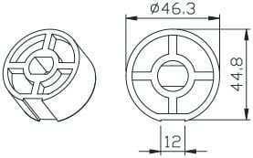 CAME - Tondo 50x1,5 mm. 001YK4106