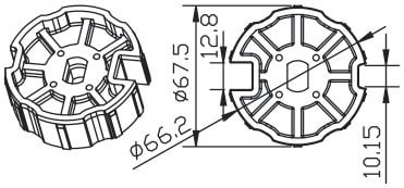 CAME - Ogiva 70x1mm. 001YK5103