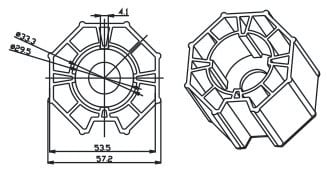 CAME - Ottagonale 59x0,7 mm Shutter. 001YK5104S