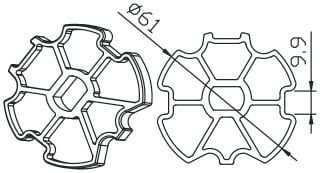 CAME - Tondo Z.F. 64x1 mm. 001YK5112