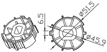 CAME - Tondo Z.F. 54x0.5mm.