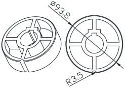 CAME - Tondo 98x1,5 mm. 001YK6109