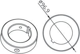 CAME - Tondo 102x2mm.