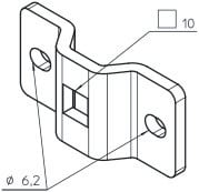 CAME - Omega Q10 interasse 44-48 mm. 001YM0137