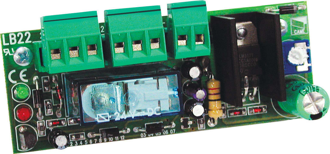 CAME - Scheda per collegamento batterie per un'installazione sicura e affidabile.