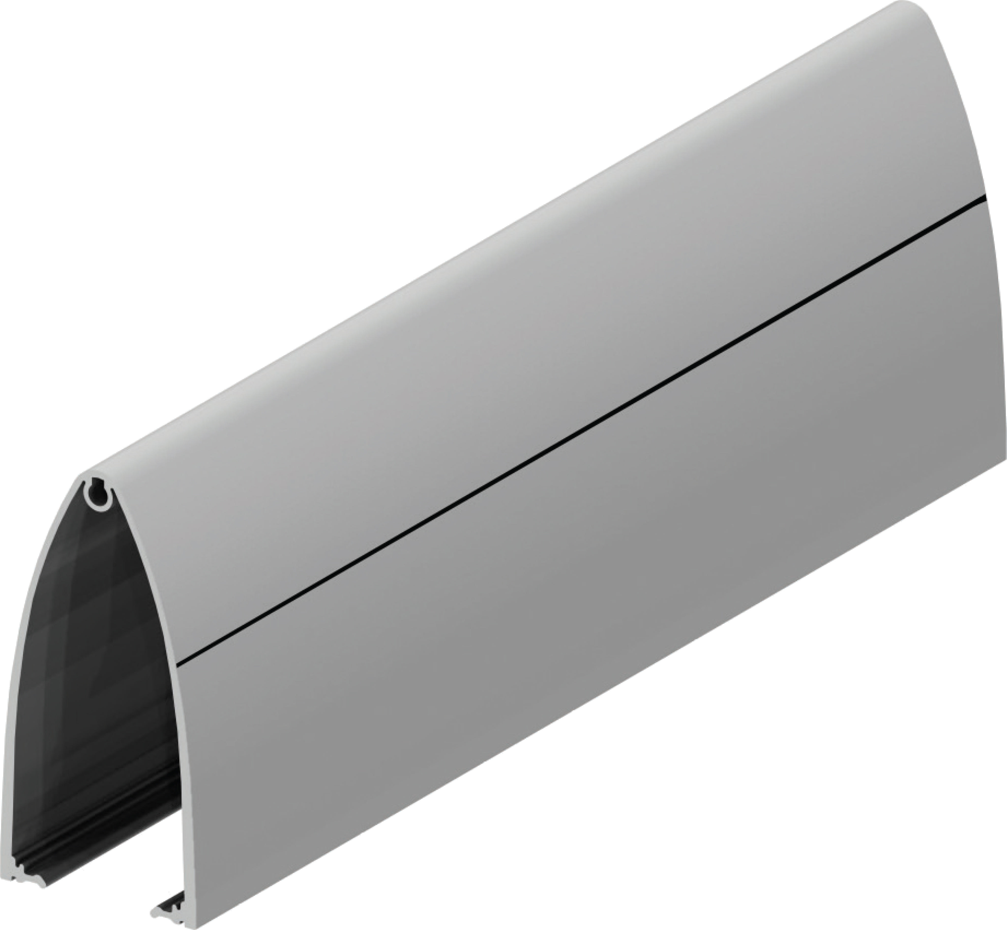 CAME - Profilo gomma L=6000mm colore grigio chiaro RAL7040 estrusa costola DIS.V118A. 009RV118A