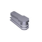 CAME - Staffa sinistra attacco cancello per cassa di fondazione Superfrog. 119RIA039