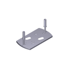 CAME - Base ancoraggio motoriduttore per automazione completa scheda elettronica BX-243. 119RIBX049