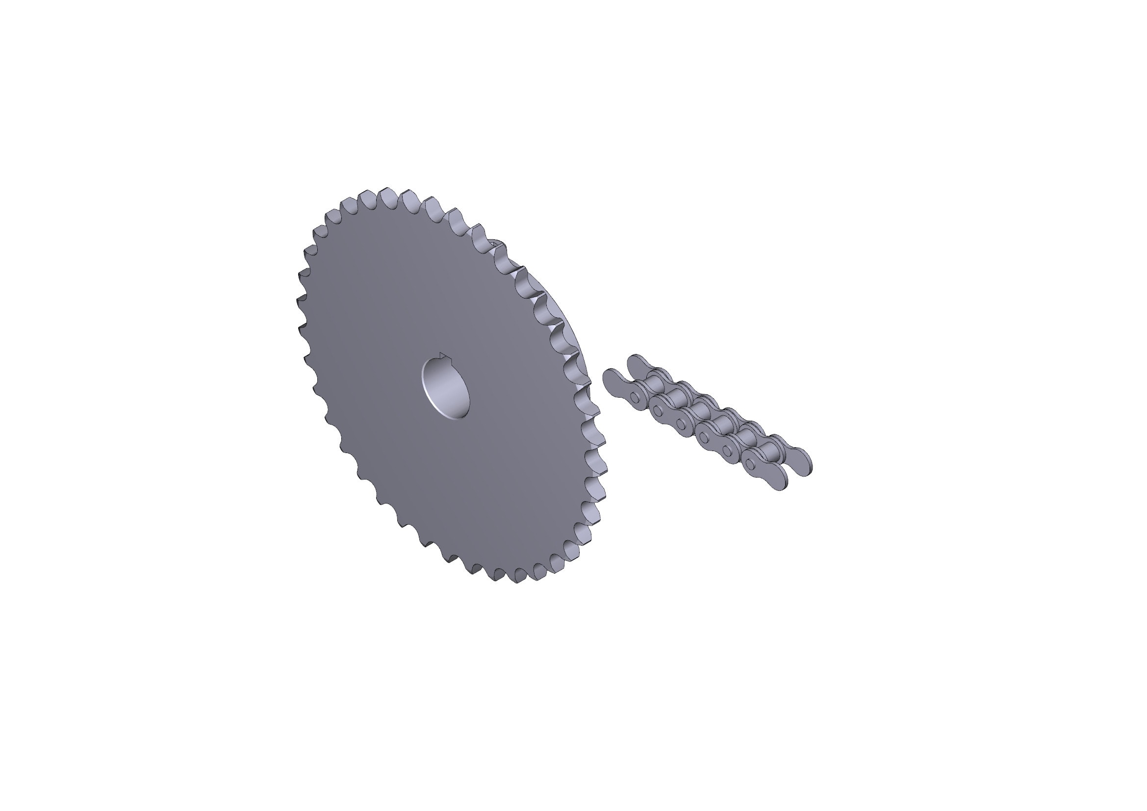 CAME - Pignone e catena C005 per un'efficace trasmissione di potenza e movimento senza attriti.