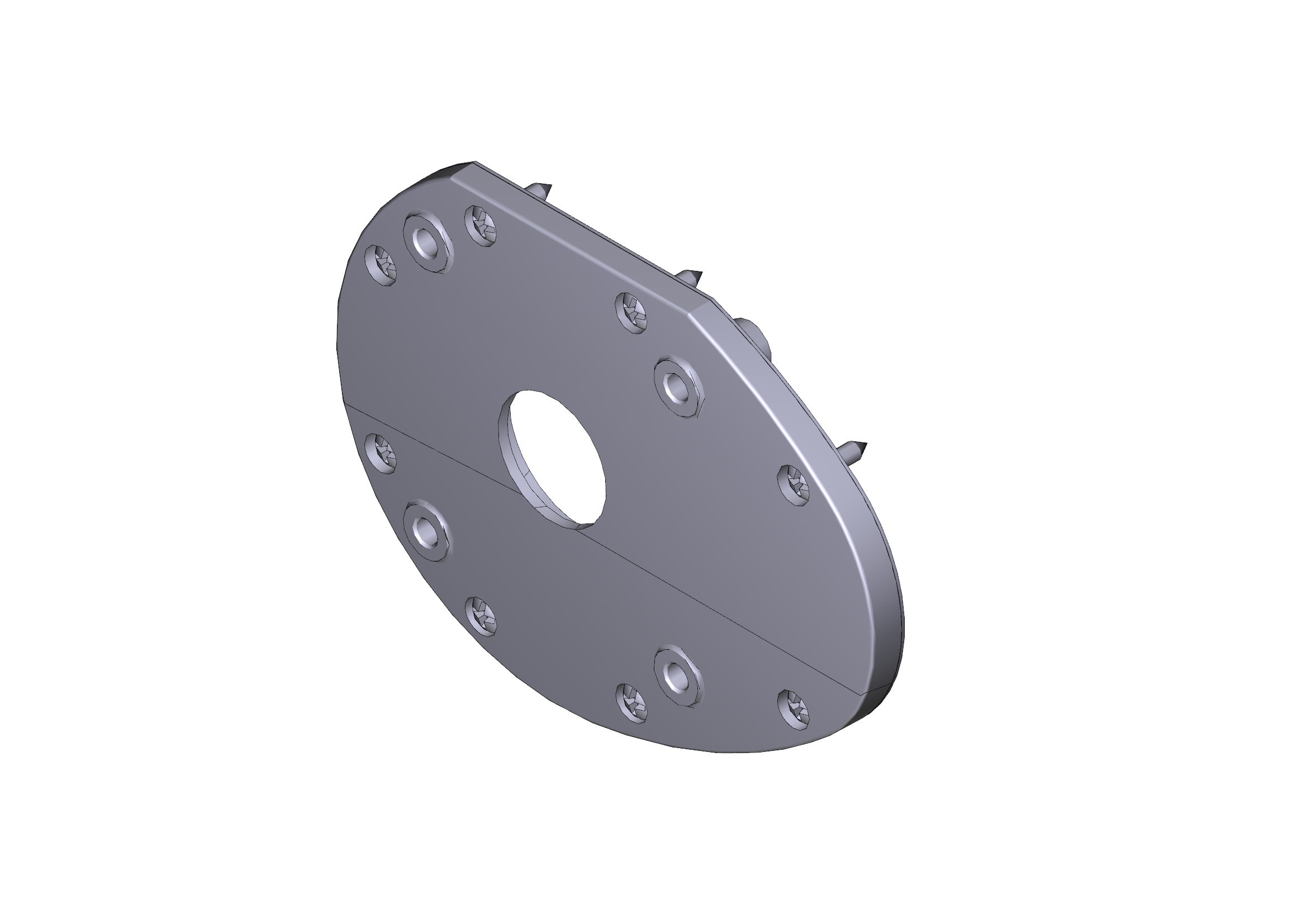 CAME - Flangia destra C-BX per motoriduttore.