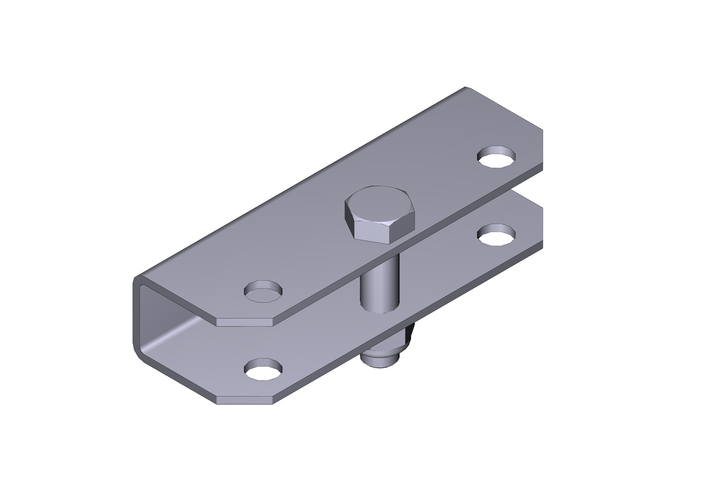 CAME - Staffa attacco cancello motoriduttore Ferni. 119RID077