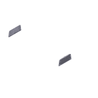 CAME - Tappi laterali passacavi per motoriduttore F4000 F4024. 119RID248