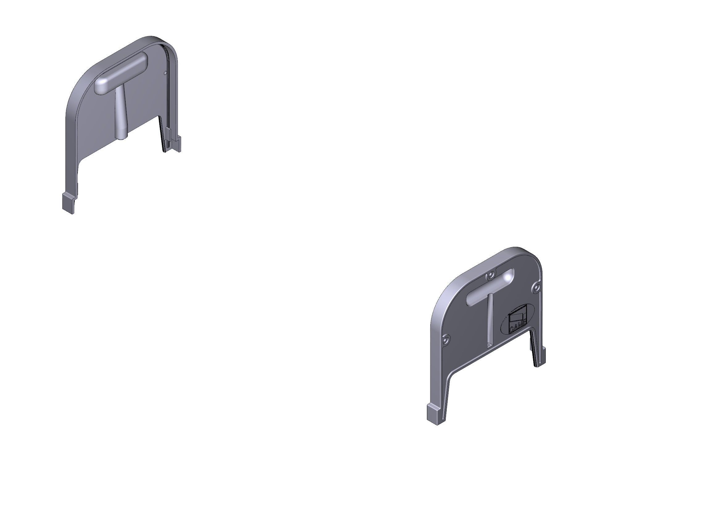 CAME - Tappi di testa motoriduttore F4000 F4024. 119RID249