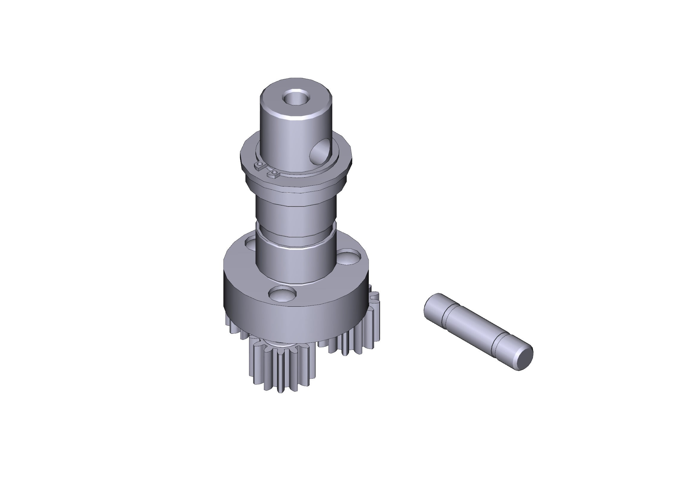 CAME - Albero lento per motoriduttore 24 V con encoder Stylo.